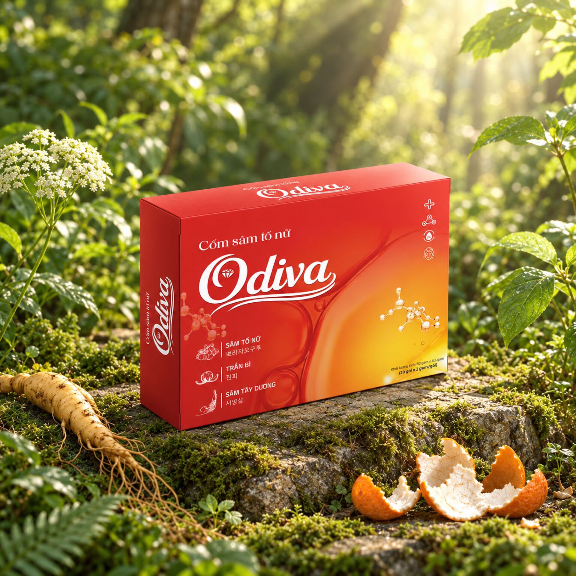 Cốm sâm tố nữ Odiva