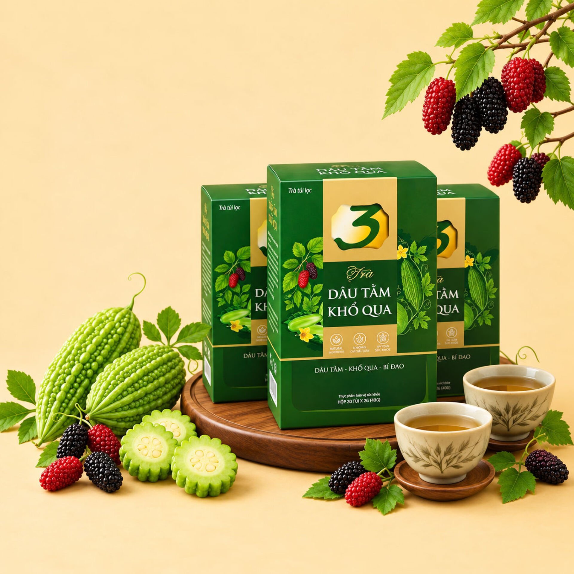 Trà dâu tằm khổ qua