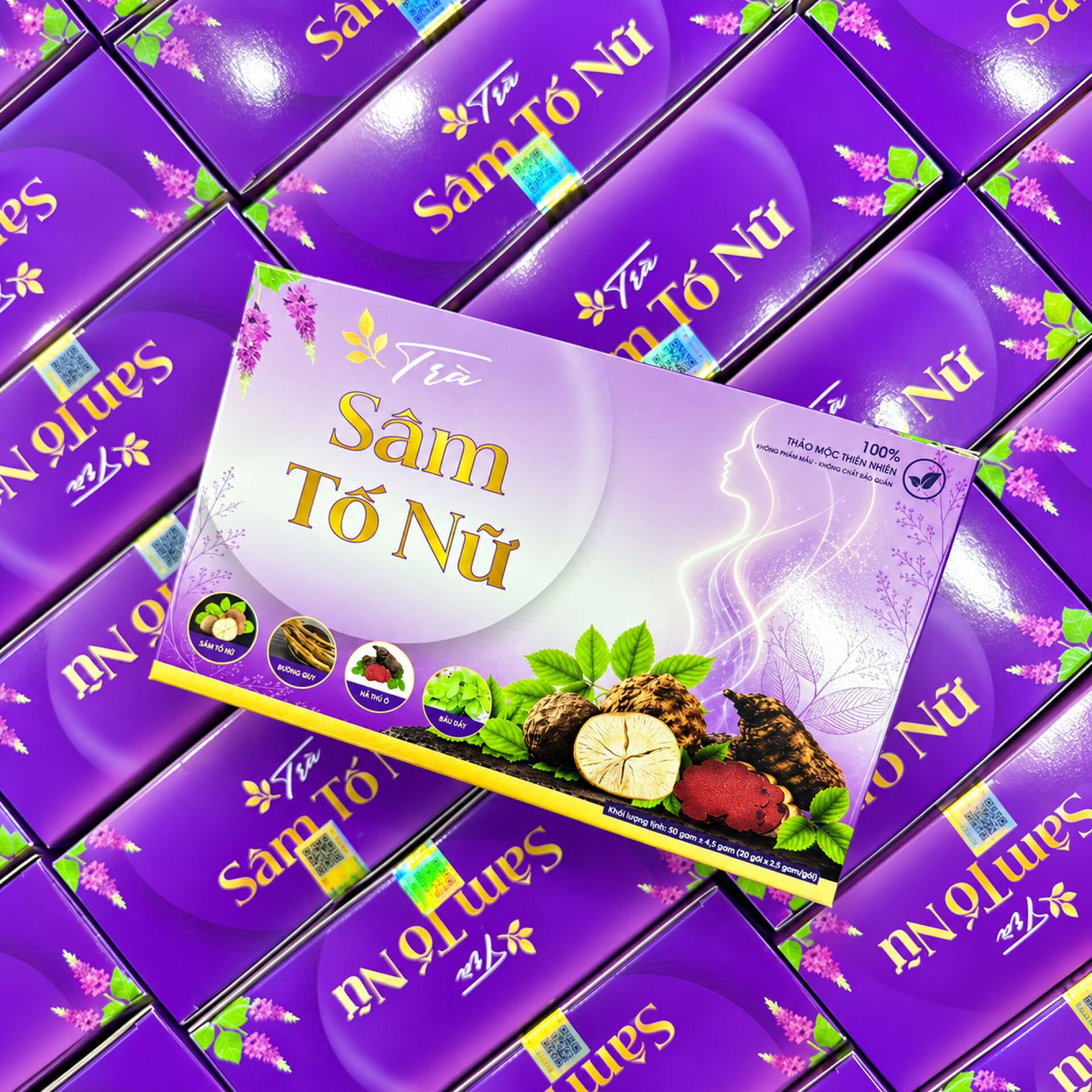 Trà sâm tố nữ (Hộp ngang)