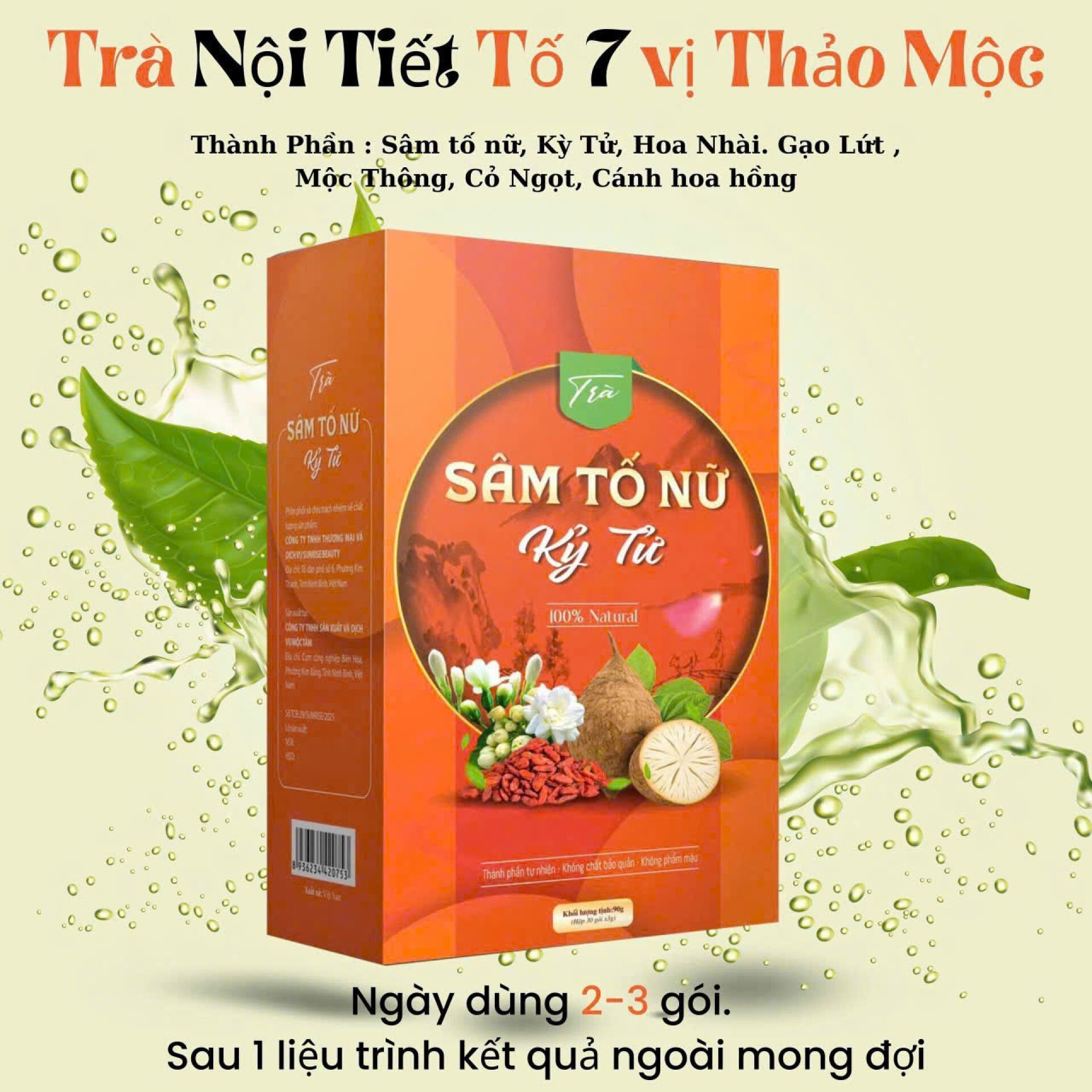 Trà sâm tố nữ kỷ tử